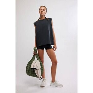 Free People Movement Lg Hot Shot Micro Set High Waist Shorts and Muscle Tank Top